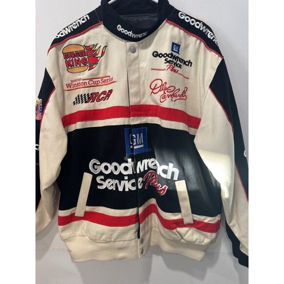 Vintage Dale Earnhardt Jeff Hamilton Jacket Nascar Racing Goodwrench Rare Sz L - Picture 2 of 10